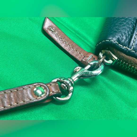 Dooney & Bourke blue pebble leather Wristlet Wallet - Picture 7 of 13